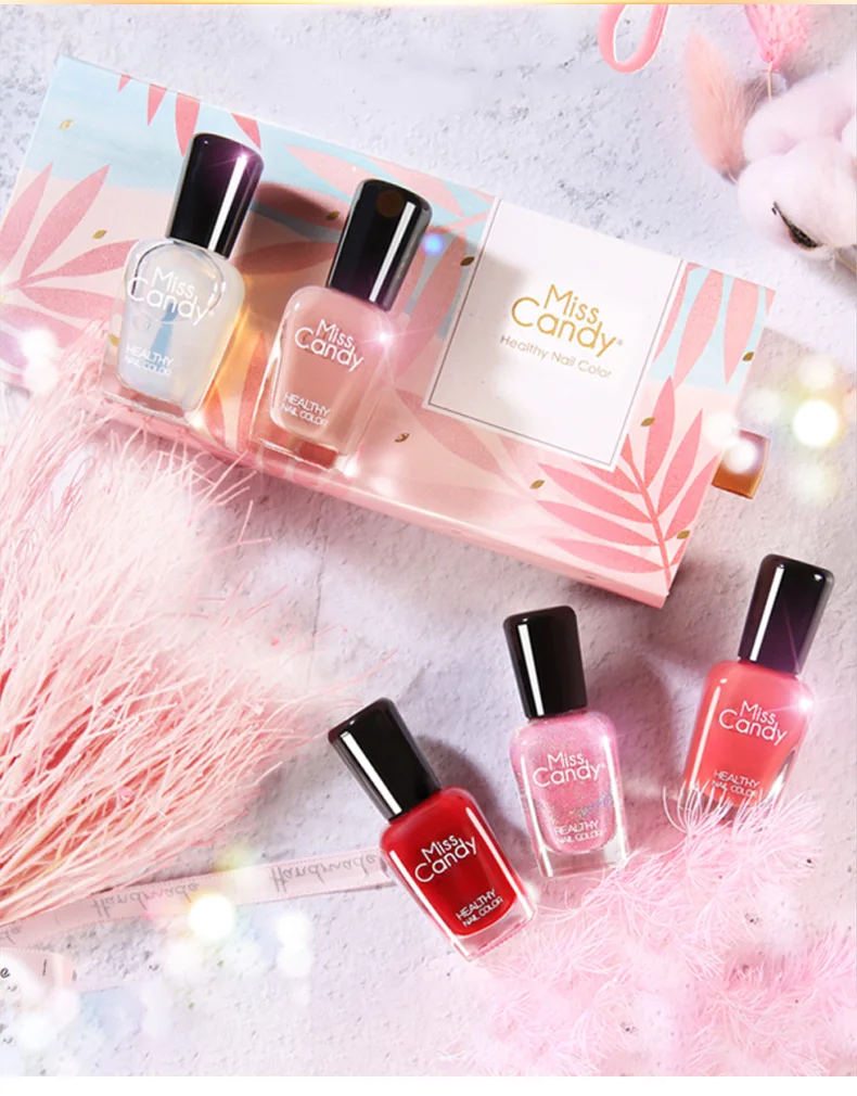 Miss Candy набор для снятия лака для ногтей здоровая Зачистка нетоксичный тупой кошачий глаз Halo краситель пять бутылок дополнительно красочный лак для ногтей