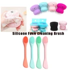 Мульти-цвет силиконовые очищающее средство для лица Осьминог Форма Очищающая щетка для лица Уход за кожей массажный аппарат для удаления отшелушивающий для лица, Прямая поставка