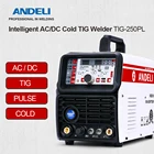 Сварочный аппарат ANDEL 220 В переменногопостоянного тока, сварочный аппарат для TIG, сварочный аппарат для холодного и импульсного сварки алюминия, точечная сварка MMA