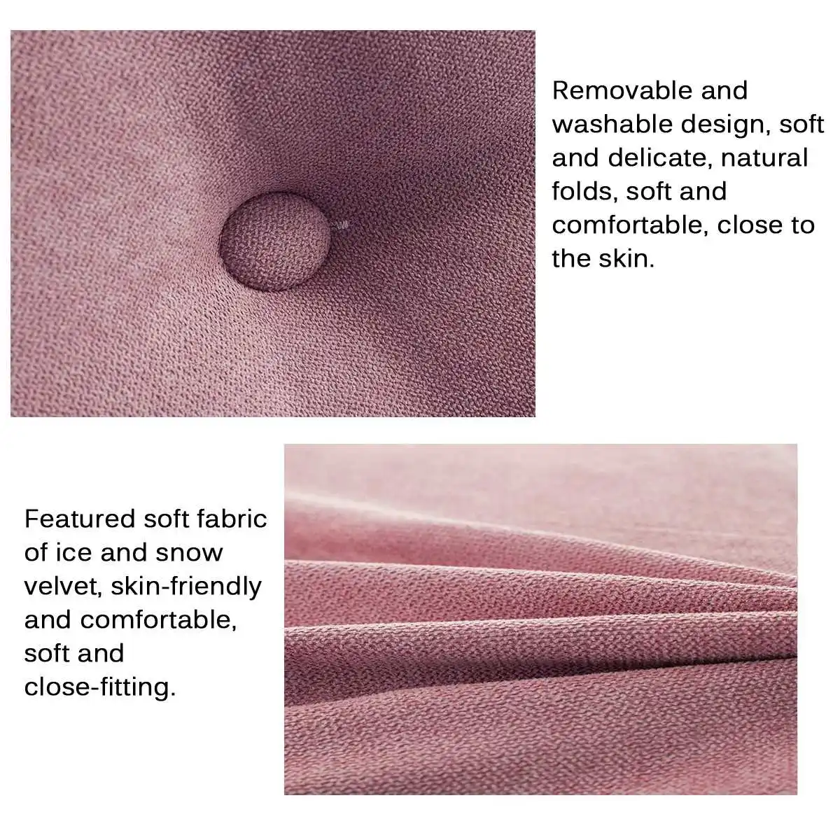 

European Removable Bedside Velet Cushion Triangular Bed Backrest Pillow 100X50X20cm for Couple Soft Large Waist Sofa Cushion