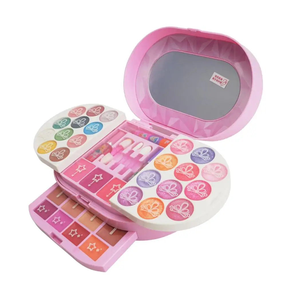 Набор для макияжа косметические наборы девочек палитра с зеркалом-безопасное
