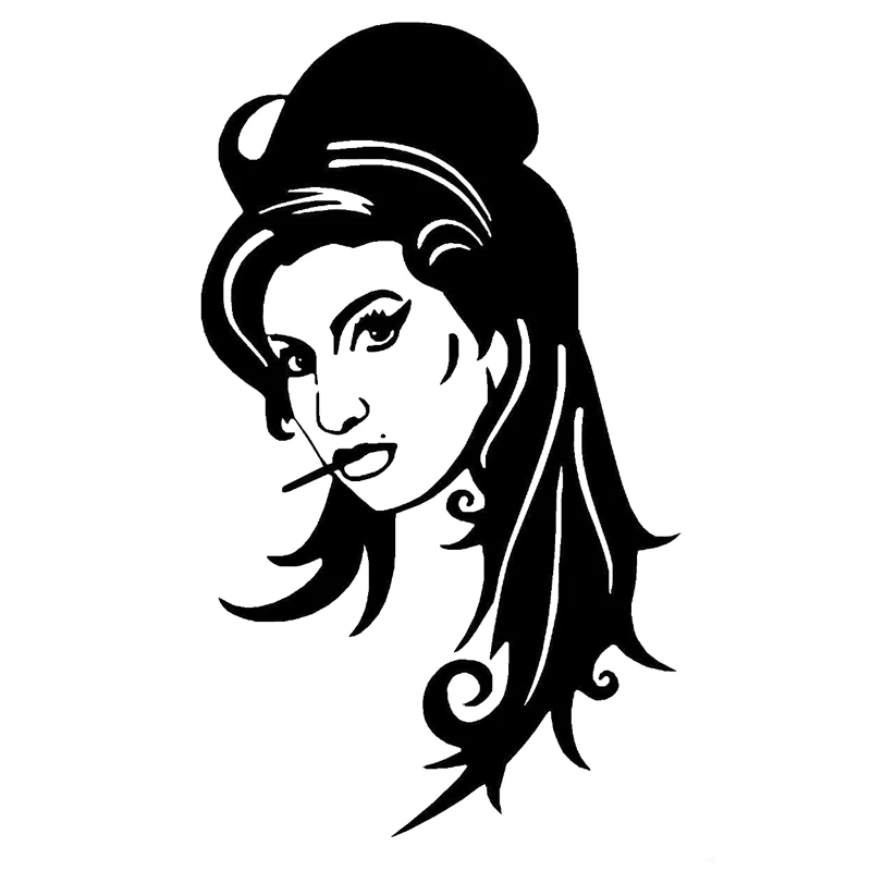 

11,1 см * 18,9 см Amy Winehouse модный Декор автостайлинг виниловая Автомобильная наклейка