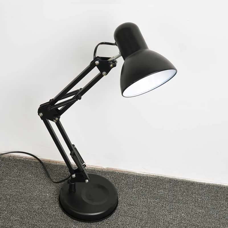 저렴한 현대 조정 가능한 클래식 책상 램프 E27 LED 클립 테이블 램프 연구 사무실 독서 밤 빛 침대 옆 침실 WJ120636