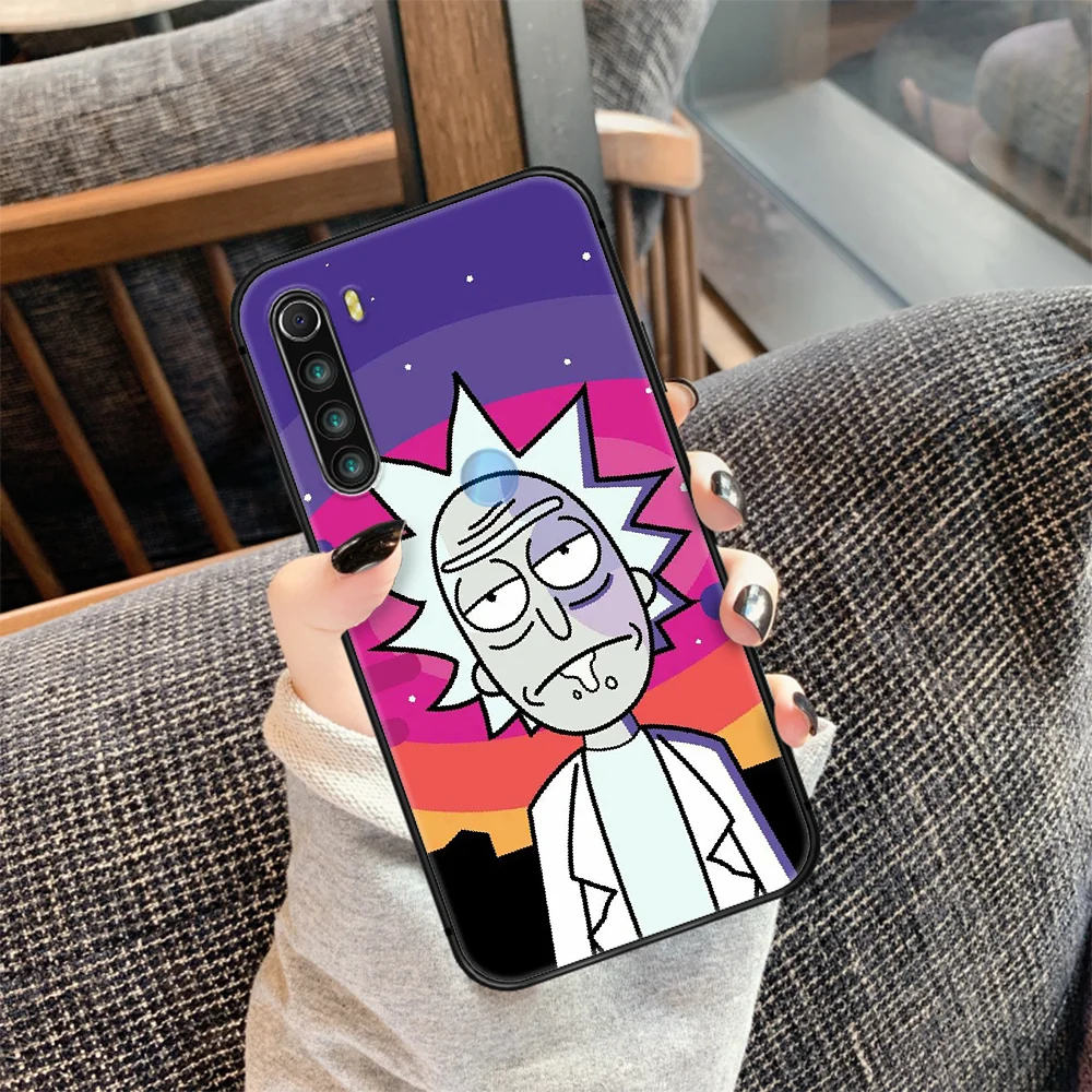 

Cartoon Rick Anime Morty Phone Case Cover Hull For XIAOMI Redmi 7 7a 8 8a 9 9a NOTE 6 7 8 8t 9 9s Pro Max 4X black Hoesjes Tpu