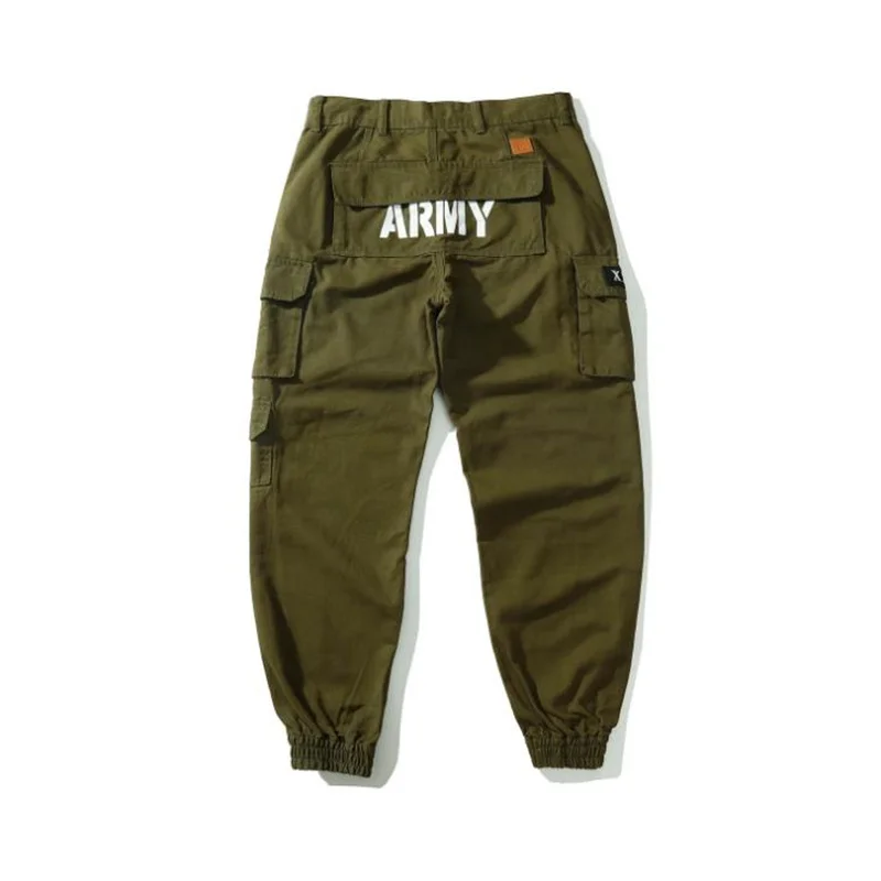 

2021Men's Cargo Pants Mens Casual Multi Pockets Military Large size Tactical Pants Men Outwear Army Straight slacks Long Trouser