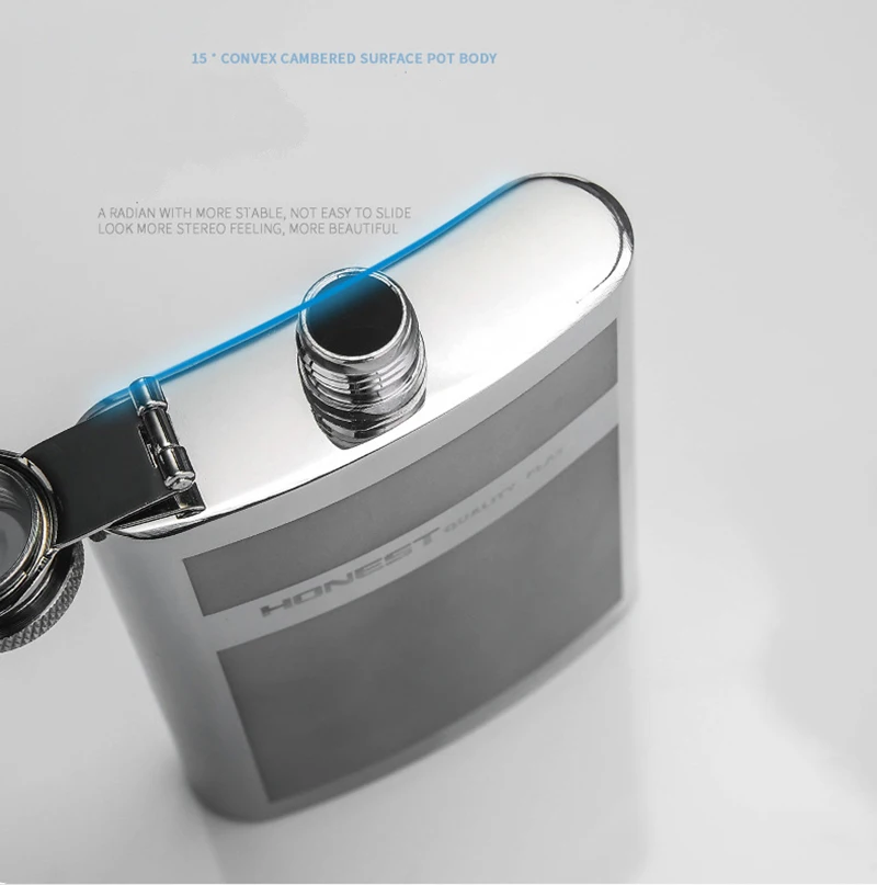 

4oz Whiskey Flasks for Liquor for Men Flask Gift Sets for Groomsmen, 304 Stainless Steel Flask with Funnel Wine Pot Drinking Cup