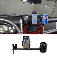 for toyota fj cruiser 2007 2021 aluminum alloy car central control instrument panel phone holder car accessories new