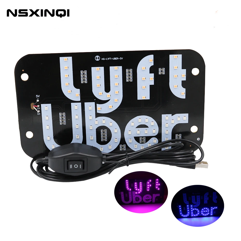 

1piece LED Taxi Display Signal Indicator Lights 5-6V USB LEDs Lamp Cab Top Sign Windshield L Y F T Sign Beacon For U B E R