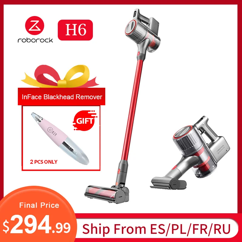 【Promo Code：LETNIYTREND】Ручной беспроводной пылесос Roborock H6 портативный с циклонным