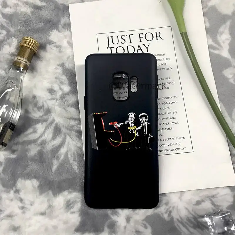 Black Humor Movie Pulp Fiction Phone Case For Samsung S10 S20 S21 S30 S9 S8 Plus Ultra 5G S10e S6 S7 Edge Silicone Cover | Мобильные