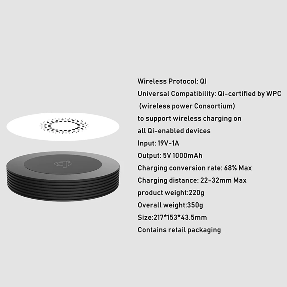 Беспроводная зарядная подставка зарядное устройство настольная мебель скрытое
