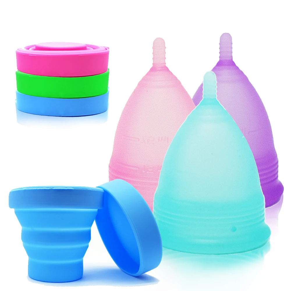 Most Comfortable Menstrual Cups with Sterilizer Cup Foldable Sterilizing Storage Container Copa Beginner | Красота и здоровье