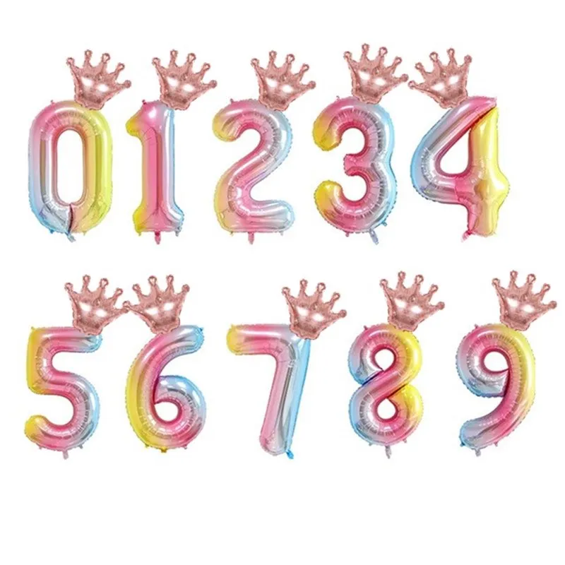 2 шт. фольгированные шары с цифрами 32 дюйма | Дом и сад