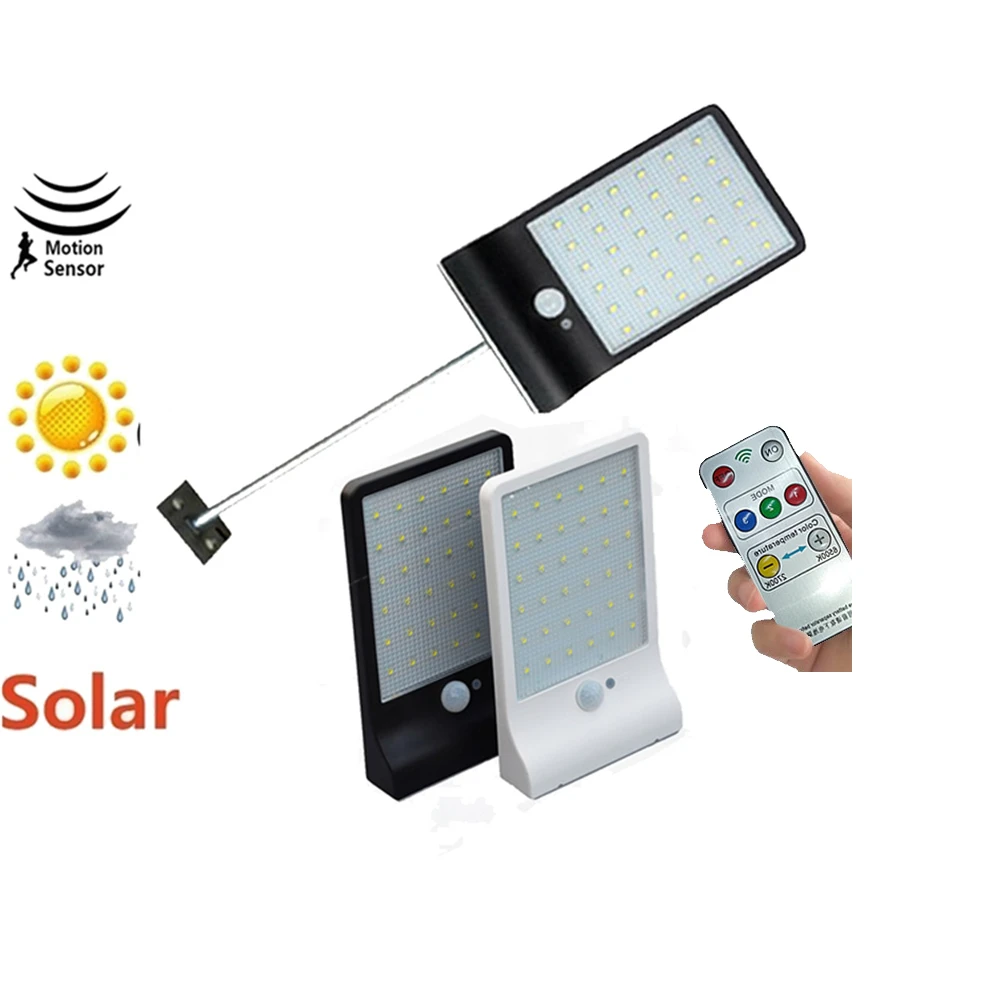 Солнечный светильник s Открытый 48 светодиодов PIR датчик движения Активированный