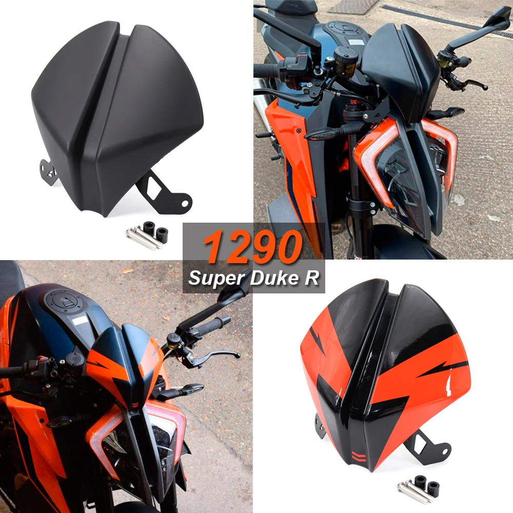 

Ветрозащитный экран для мотоцикла Super Duke R 1290 2020, черный/оранжевый