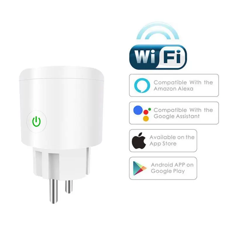 

Розетка Беспроводная с голосовым управлением, 20 А, Wi-Fi, два модуля