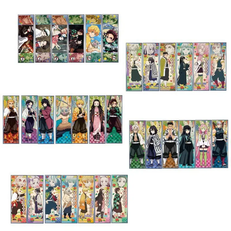 

Anime Demon Slayer: Kimetsu no Yaiba Stickers for Laptop Notebook Bicycle DIY Kawaii Cute Sticker Collective Cards Stationery