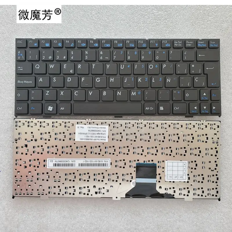 Новая клавиатура SP для ноутбука CLEVO M1110 M11X M1100 M1110Q M1111 W110ER M1115
