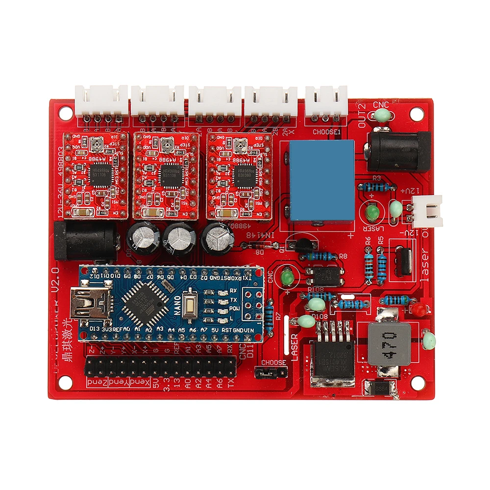 3 Axises плата управления 3018 ЧПУ маршрутизатор GRBL USB шаговый двигатель драйвер DIY Лазерный Гравер фрезерно-гравировальный станок контролер