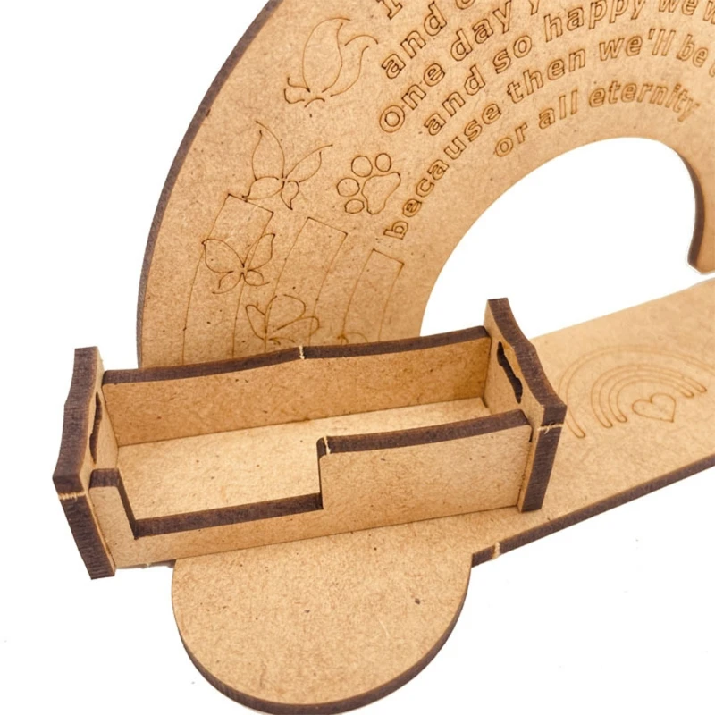 Изысканный деревянный садовый миниатюрный Ландшафтный Орнамент со светильник