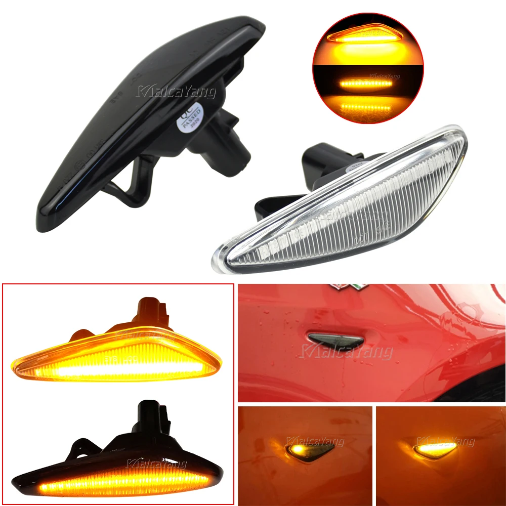 

Светодиодный высококачественный автомобильный динамический Боковой габаритный фонарь для Nissan Lafesta Highway Star 2011-2017, сигнальная лампа для Mazda ...