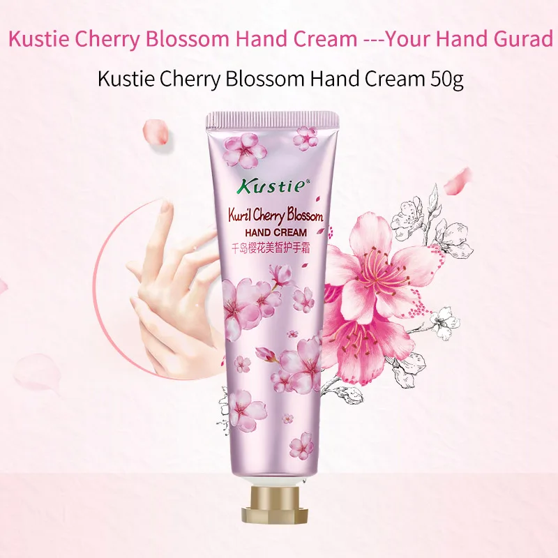 Kustie вишня увлажняющий крем для рук цветок эссенция лосьон против трещин без