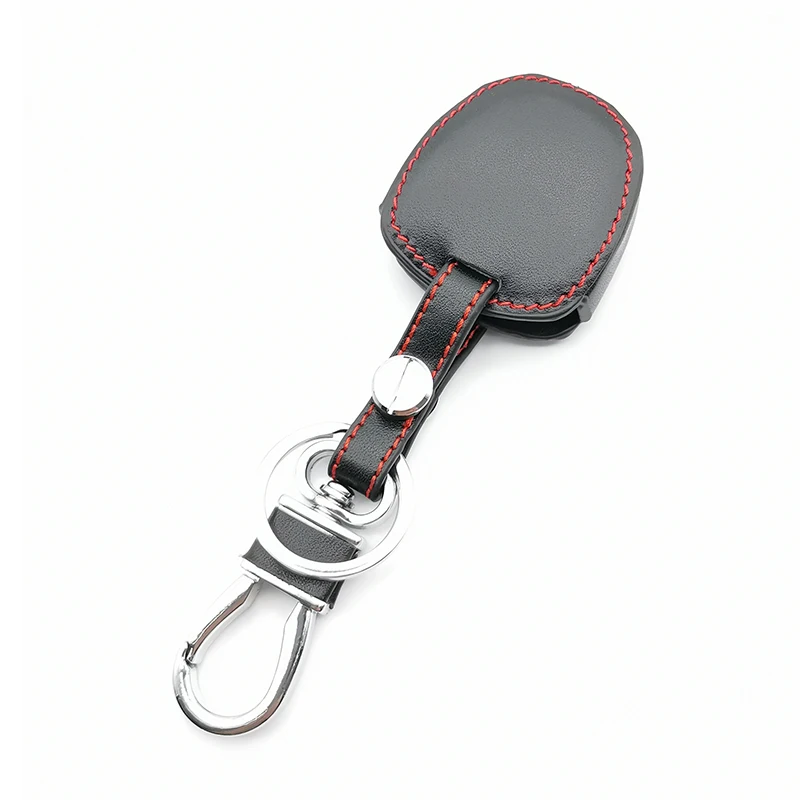 

Latest Key Fob Genuine Leather Car Key Holder Case Cover for Toyota Proton 2 Button Car Key Cover