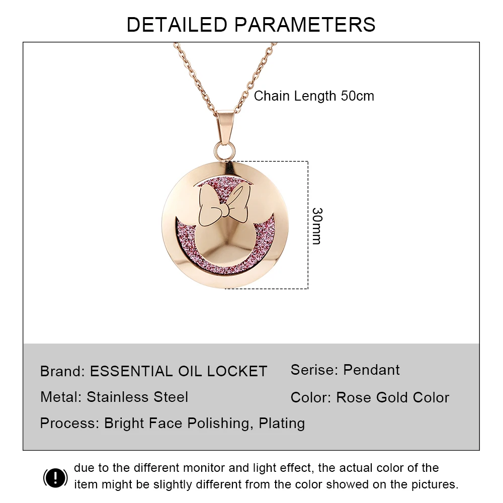 Женский кулон из нержавеющей стали с распылителем эфирных масел | Украшения и