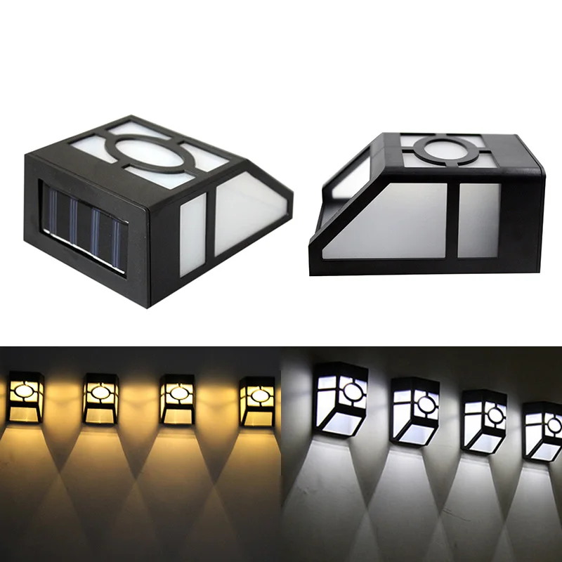2 светодиодный уличный солнечный светильник настенный водонепроницаемый