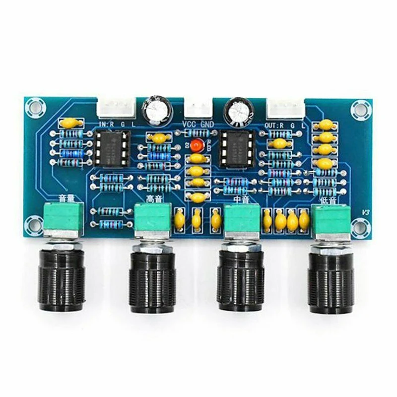 XH-A901 NE5532 Tone Board Preamp Pre-Amp with Treble Bass Pre-Amplifier |