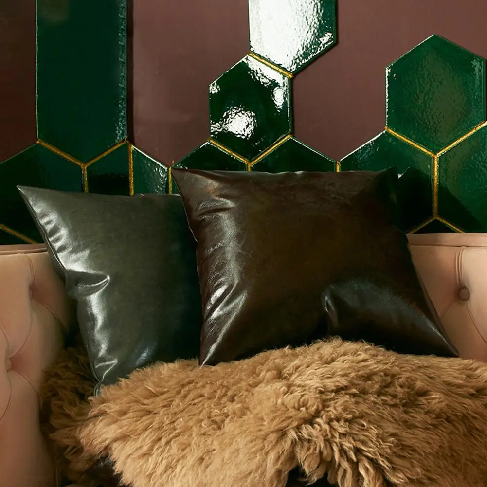 Искусственная кожа класса люкс Цвет размером 45*45 см чехол для подушки автомобиль
