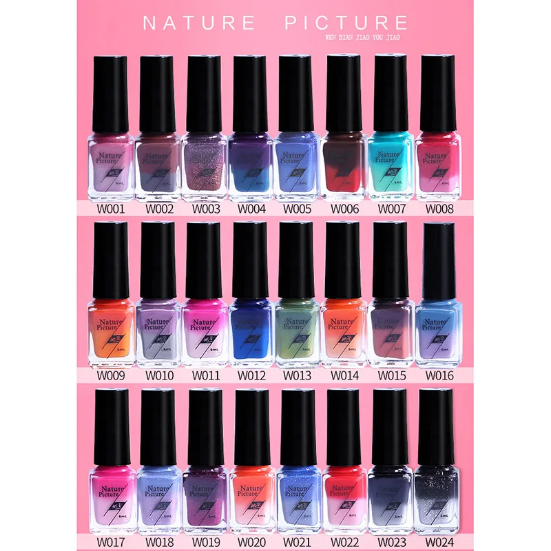 

High Quality 1 Pcs Thermal Changing Color Nail Gel Polish Nail Gel Varnish Lacquer