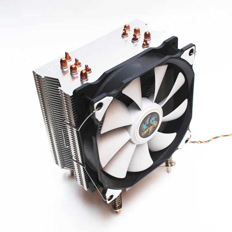 3/4PIN RGB светодиодный Процессор кулер 6-Heatpipe 12V(12 см); охлаждения радиатора для LGA 775 1150 1151 1155 1156 1366 2011