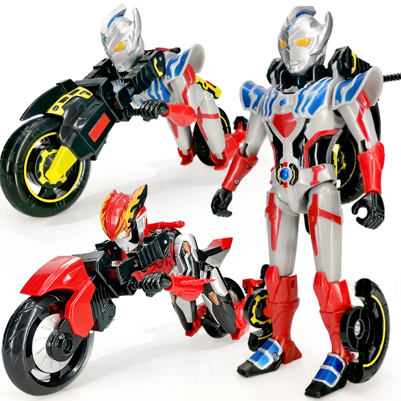 

Transformers Ultraman Tiga Mecha Deformation Robot Taiga Zero Rosso Locomotive Set Joints Movable Action Figure Boy Toys