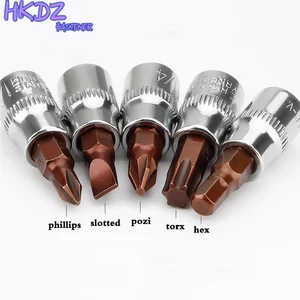 1 шт., шестигранная отвертка Torx Phillips с прорезью, торцевая отвертка Torx Star, торцевая насадка 14 дюйма, инструмент для ударного ключа