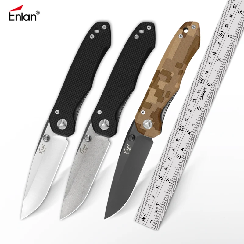 

Enlan EL-06 Outdoor Folding Knife 8CR13MOV Steel Blade Camping Hunting Fishing Survive Tactics Portable Pocket Knives EDC Tools