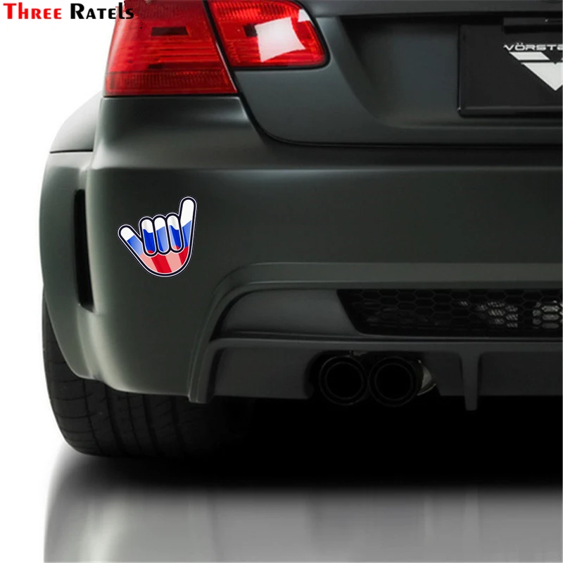 Три Ratels FTC 1111 никаких забот руки с российский флаг мотив внешний Виниловая пленка