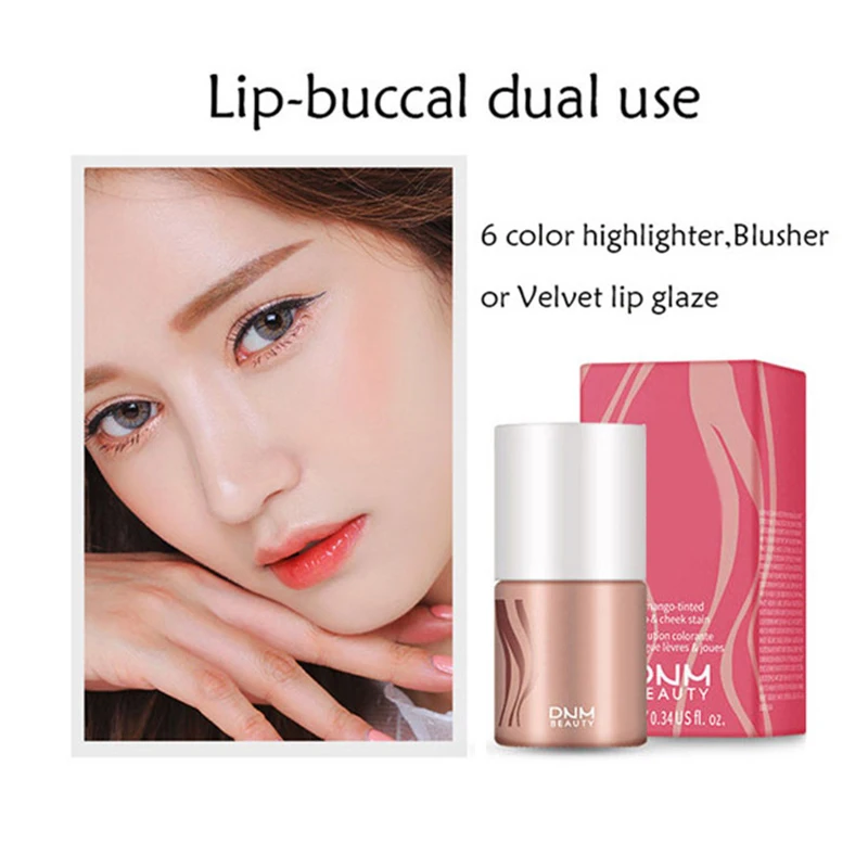 6 цветов s многофункциональная губная помада и щеки жидкая румяна жидкий