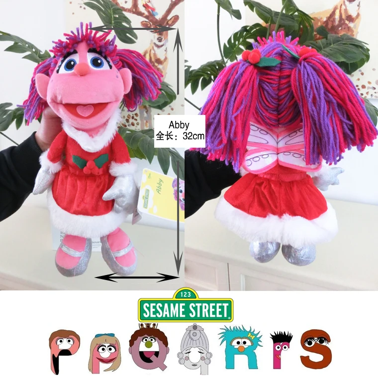 30-40cm Sesame Street CookieMonster Elmo Abby grovey Big bird Soft Plush Toy Dolls Worth Collection Toys gift for kids |
