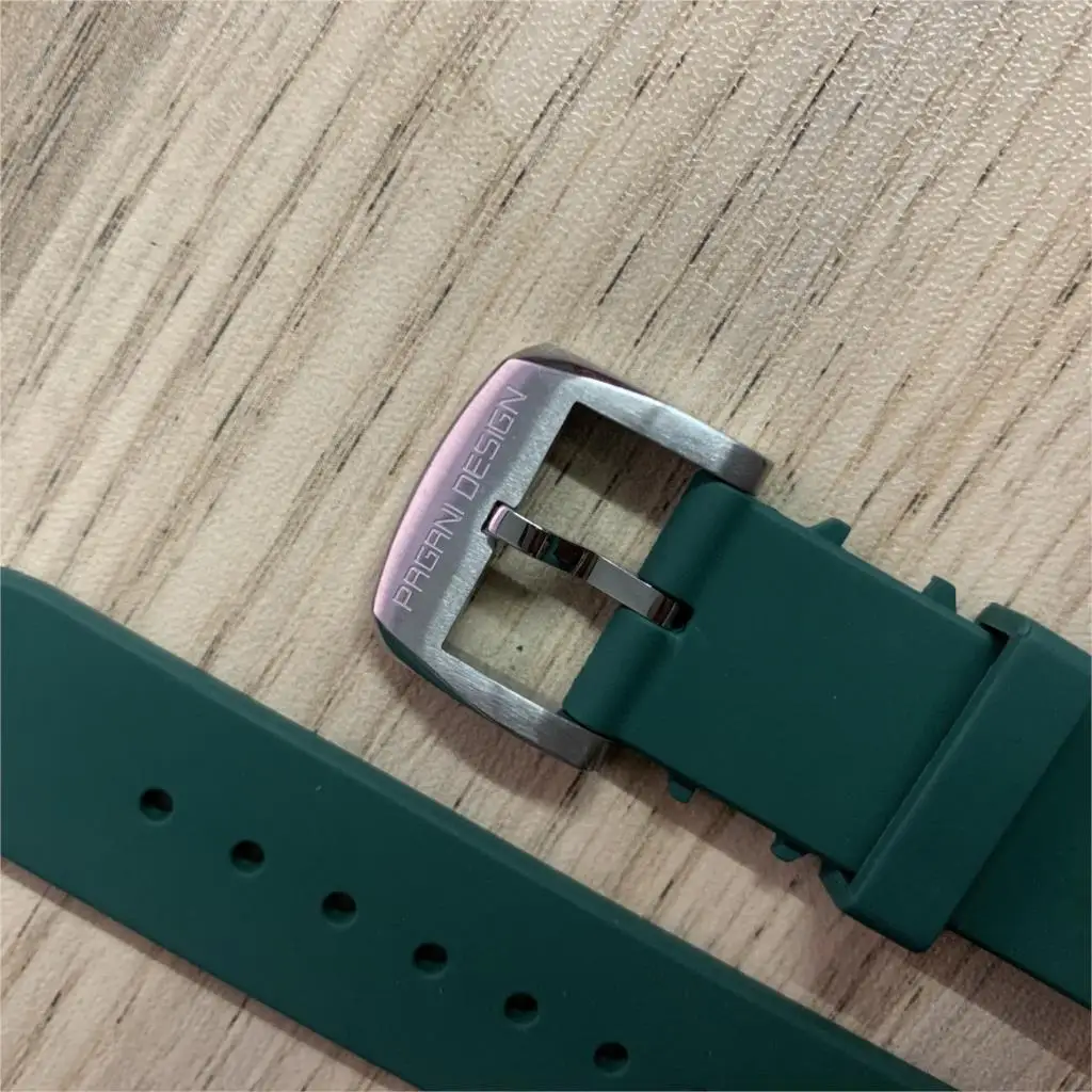 PAGANI Design 2021New 20MM Men's Rubber U-shaped Strap Suitable For PD1661, PD1662, PD1667, PD1644, PD1651 Original Straps