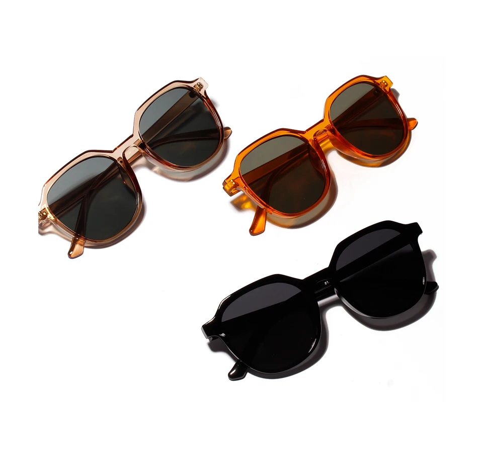 Peekaboo men transparent sunglasses square male uv400 summer accessories retro sun glasses for women brown orange