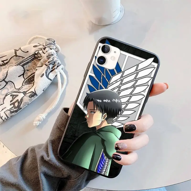 

Anime Japanese attack on Titan Phone Case for iPhone 11 12 pro XS MAX 8 7 6 6S Plus X 5S SE 2020 XR mini