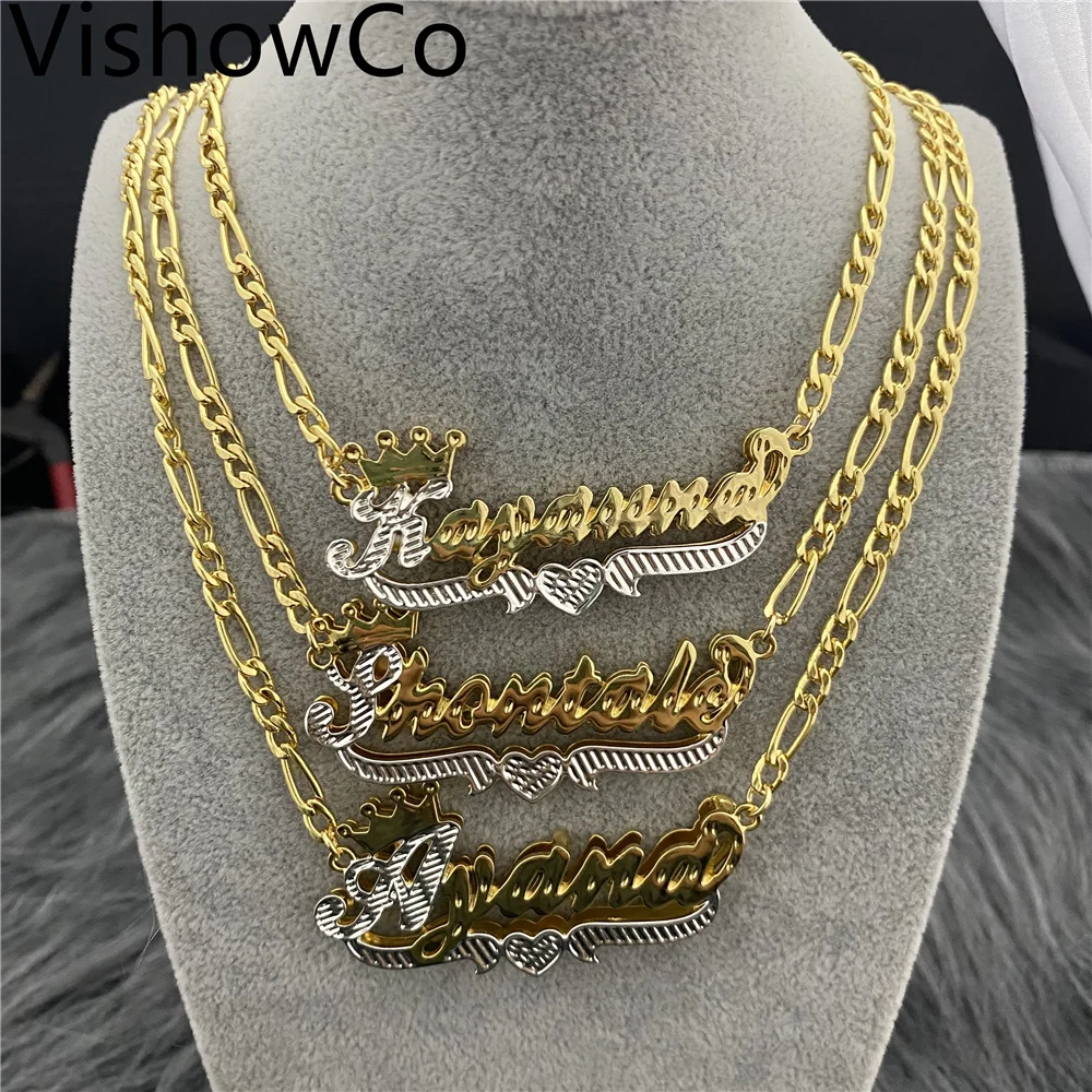 VishowCo Custom Name Necklace Custom 