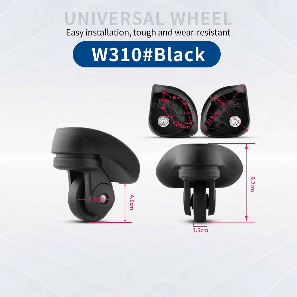 TANGYIPIN W310 Travel suitcase wheels accessories suitable for any size trolley replacement repairs universal rotation casters