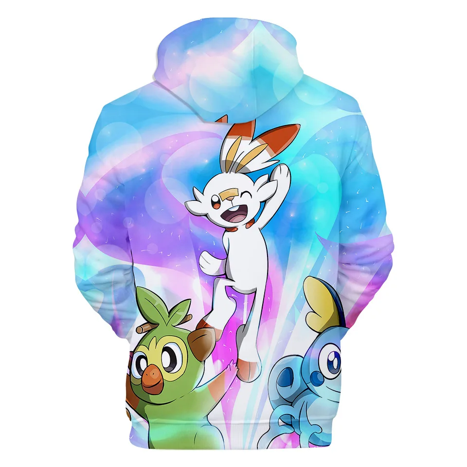 3-20 Years Hoodies Pokemon Umbreon Pikachu 3D Printed Hoodie Boys Girls Harajuku Sweatshirt Streetwear Jacket Coat Kids Clothes
