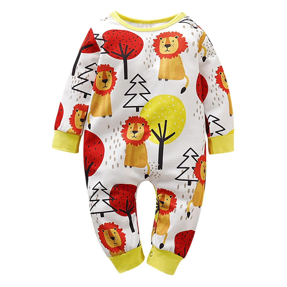 Puseky/Детский комбинезон для мальчиков и девочек из хлопка новорожденных на осень