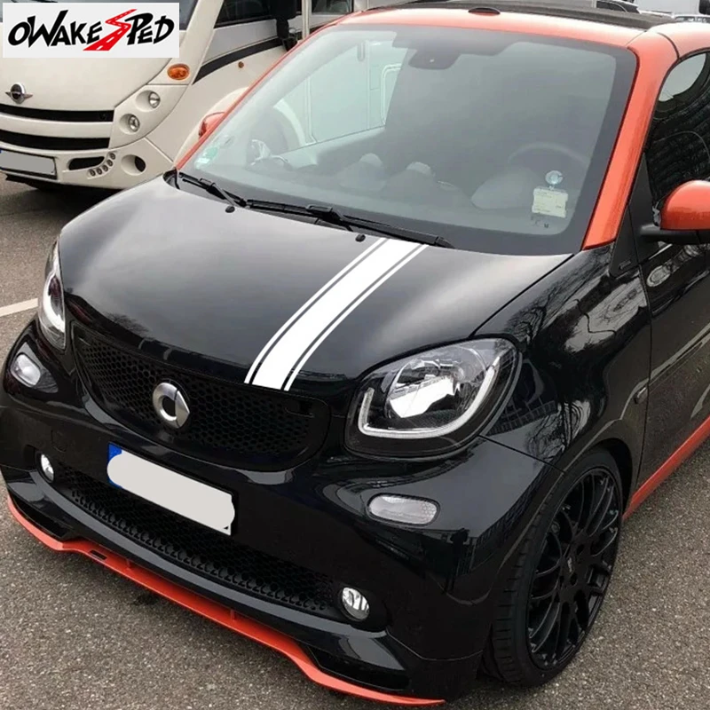 Спортивные гоночные полосы наклейка на капот автомобиля передняя головка крышка