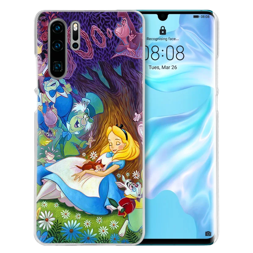 Чехол Alice in Wonderland для huawei mate 30 20 10 P20 P30 Lite Pro P Smart Y9 Prime Honor 8A 8X 10i PC Чехлы для телефона