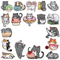 new cute animals embroidery cat dog patch kids clothing patches backpack decoration fabric applique small iron on patches