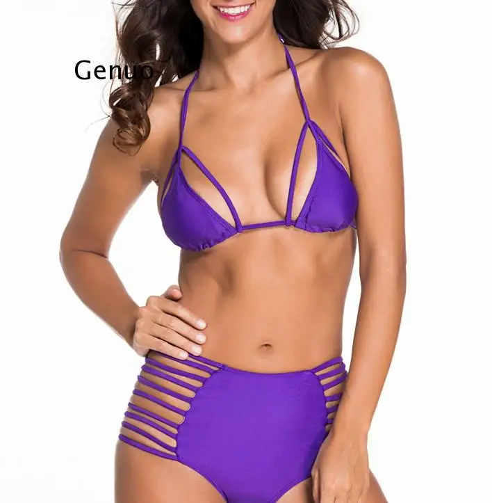 Сексуальный женский купальник в стиле ретро комплект бикини ажурное с